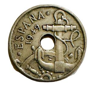 1952 Spain 50 Centimos KM# 777 Circulated Coin Stars 19 & 52